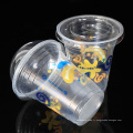 Gobelets en plastique jetables résistant à la chaleur avec couvercle, 12oz eco PP